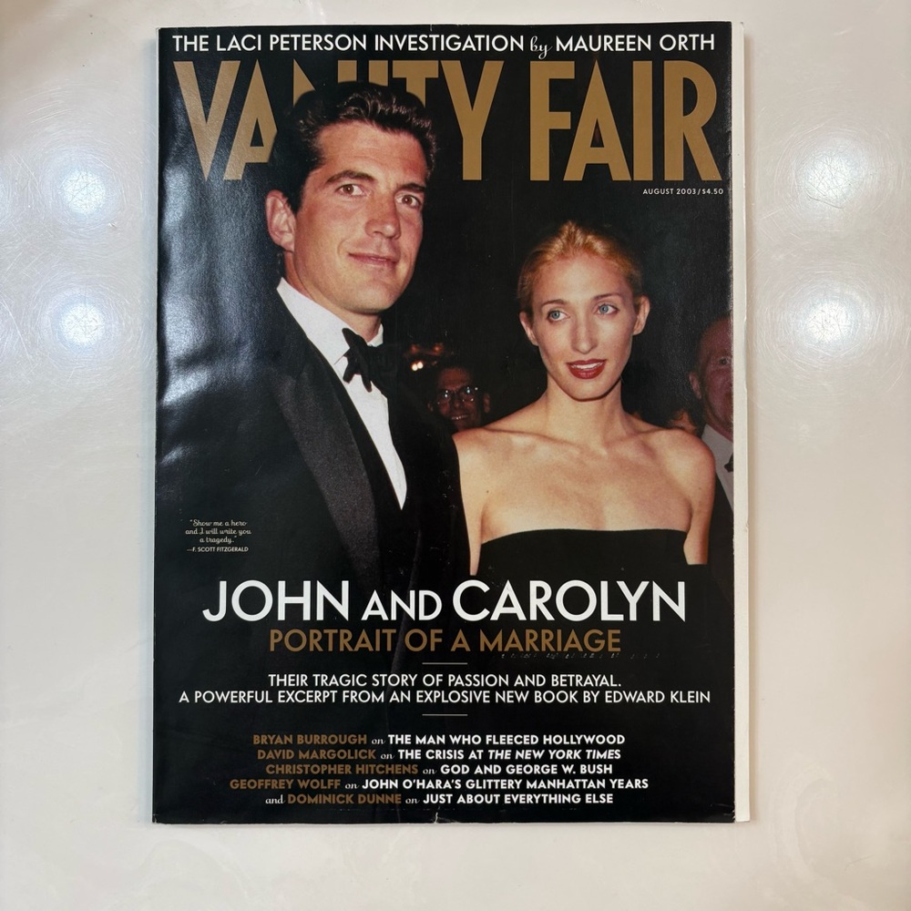 Vanity Fair and various magazines featuring JFK Jr and Carolyn Bessette Kennedy